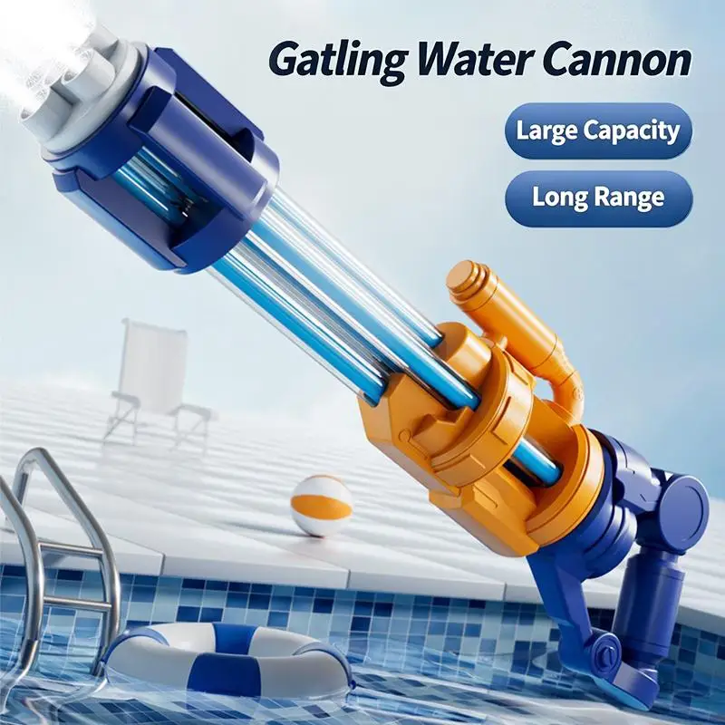 Gatling Water  Pull Out Water Soaker Blaster For Pool Beach Summer Outdoor Water Toy For Boys Adult Gifts