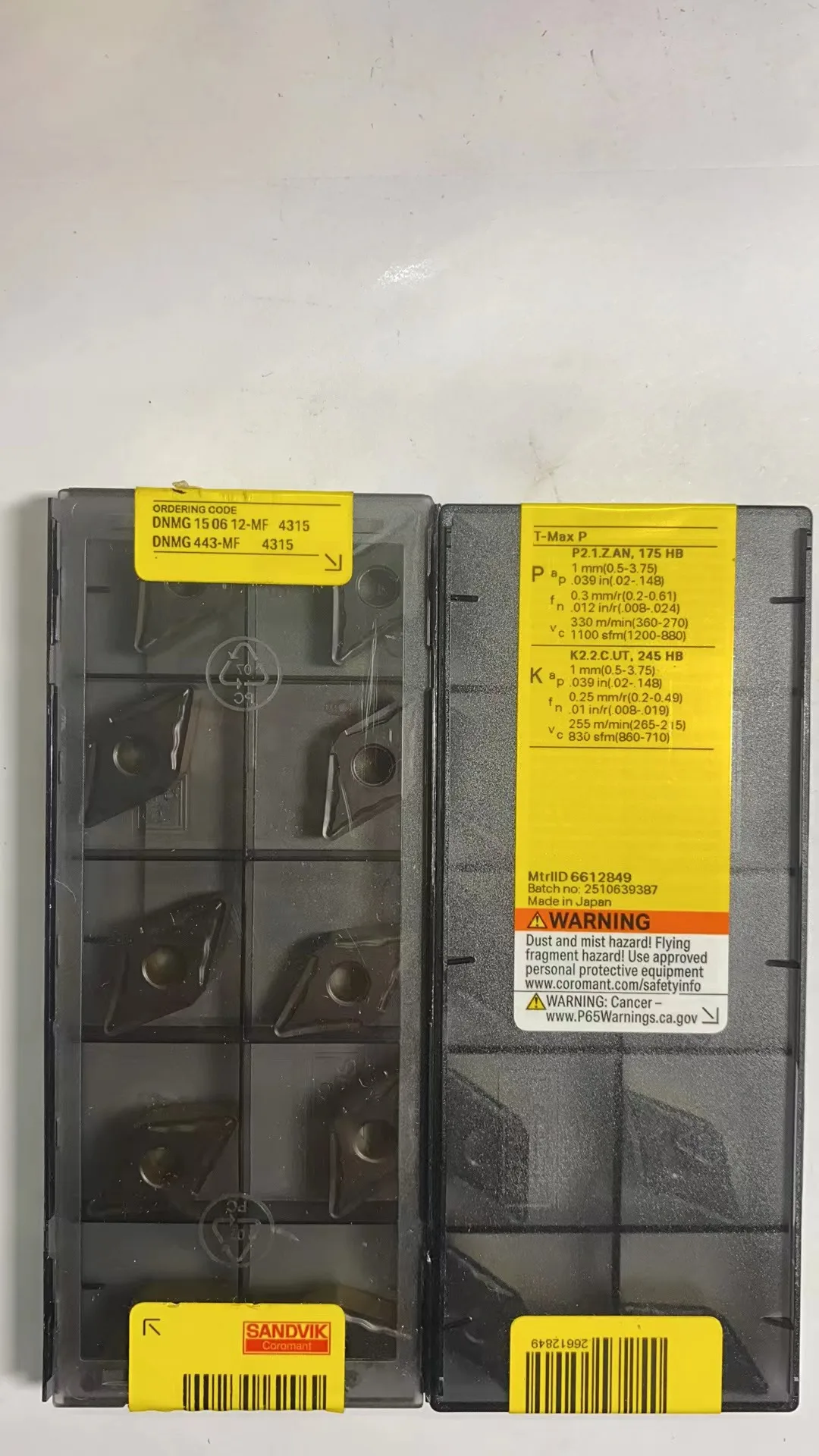 

CNC blade DNMG150612-MF 4315 Original and authentic clearance sale, only 24 boxes