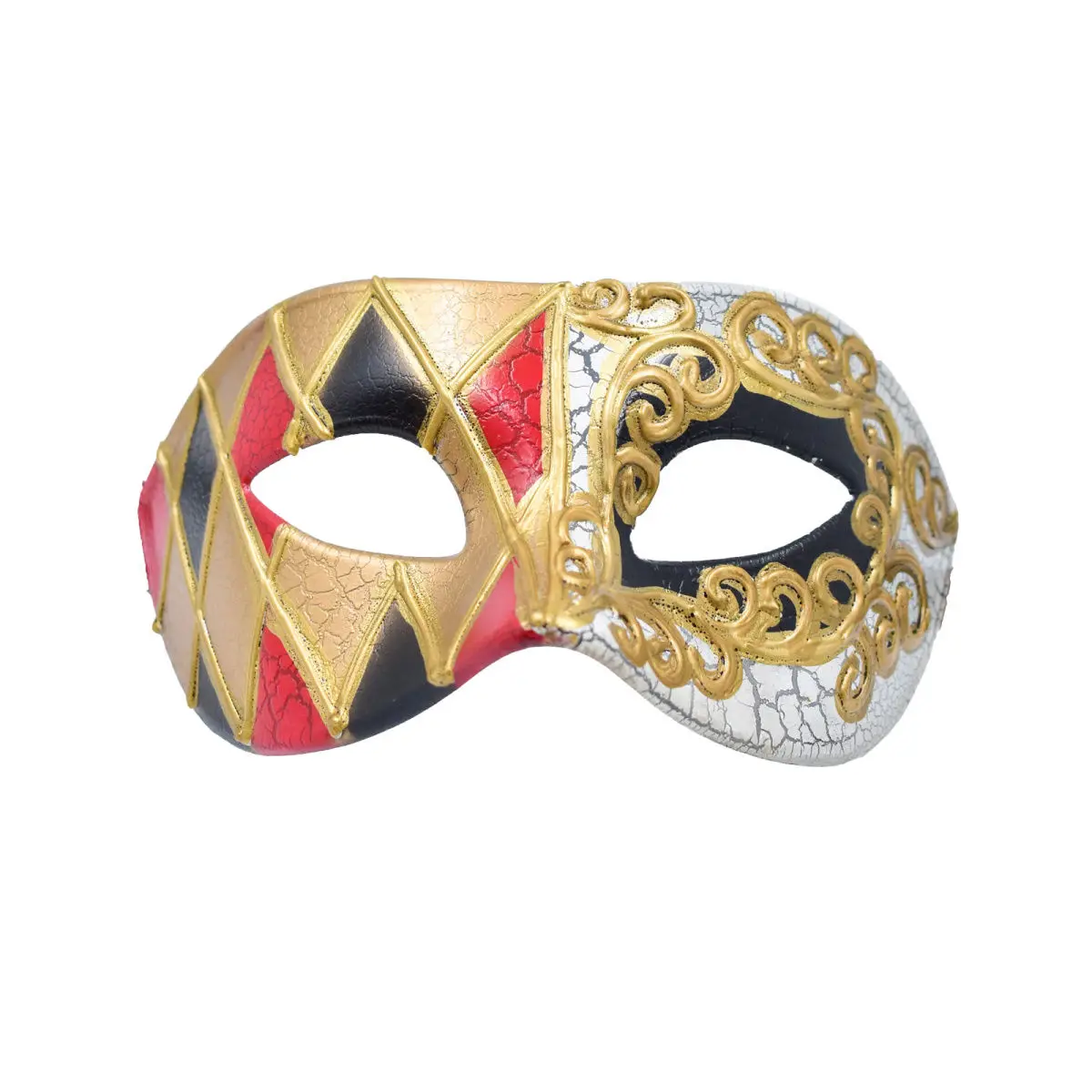 Mężczyźni łączona maska ​​na bal maskowy Mardi Gras szlachetni chłopcy wenecka maska ​​na Halloween na karnawał na imprezę bal bal Cosplay rekwizyty na występy
