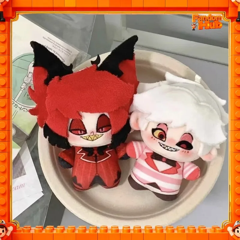 Hazbin Hotel Alastor Angel Dust 10cm Nunu Body Printed Plush Doll Anime Peripheral Bag Keychain Pendant For Anime Fans