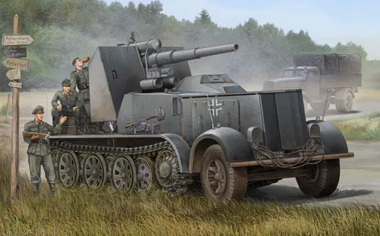 trumpeter-01585-1-35-german-88cm-flak-18-selbstfahrlafette