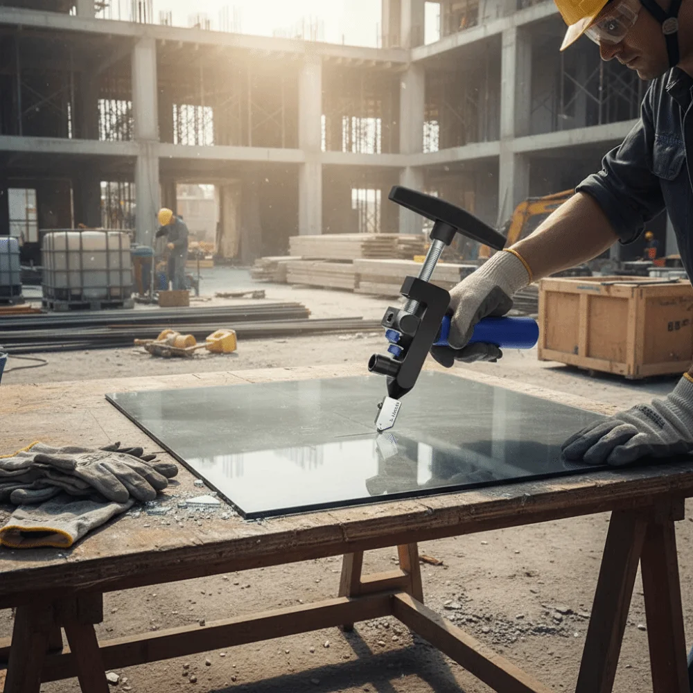 

Manual Operation Glass Tile Cutter Porcelain Cutting 2 In 1 Tile Opener Breaker Breaking Scribing Wheel Ceramic Tile Cutting