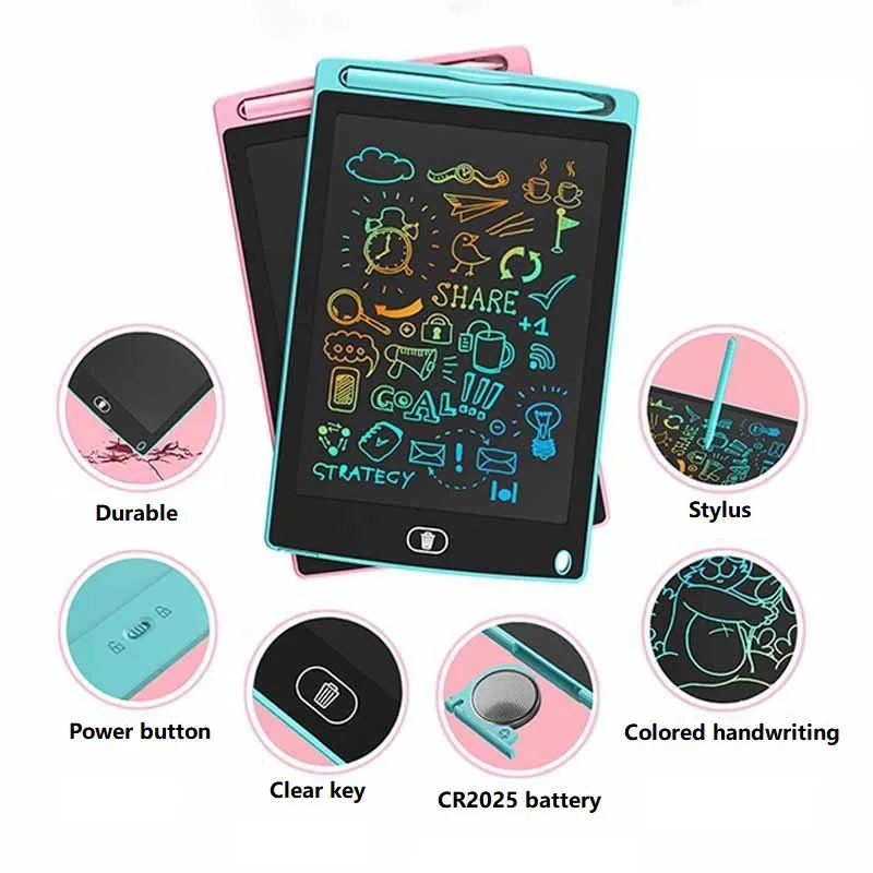 تابلت سحري لرسم شاشات الكريستال السائل تابلت للرسم تصاميم لوحة الكتابة لوح الرسم لوحة الكمبيوتر المحمولة رسمت دفتر DZHB01