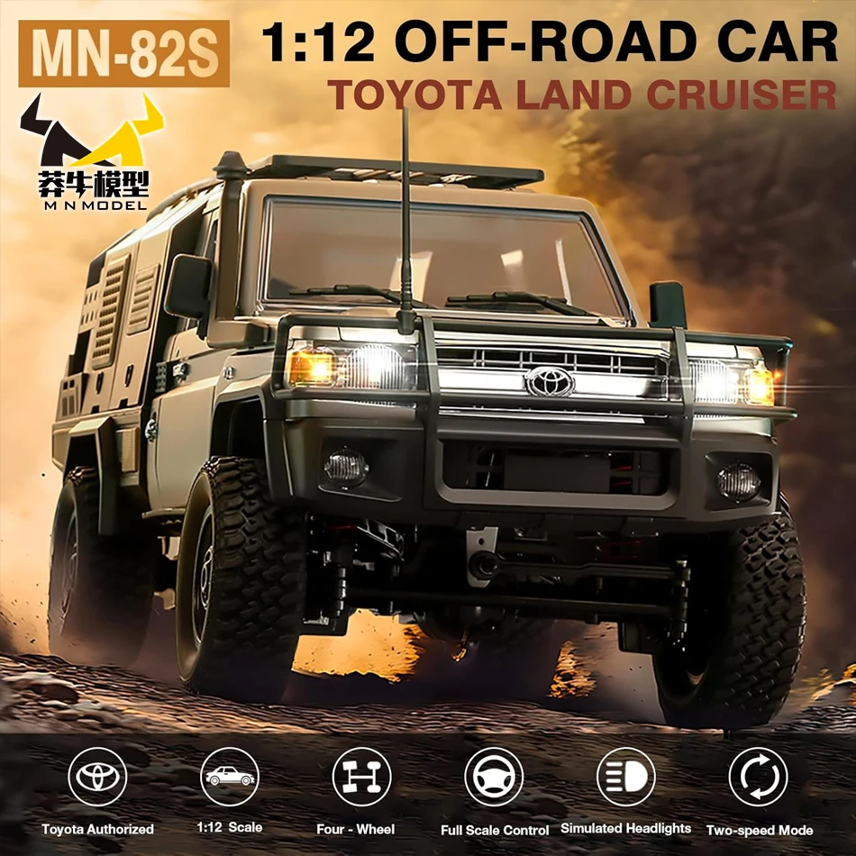 

MN МОДЕЛЬ 4WD 1:12 Пульт дистанционного управления Внедорожный альпинистский автомобиль для дайвинга Радиоуправляемый автомобиль Электрический рок-гусеничный грузовик LC79 Модель пикапа Игрушки