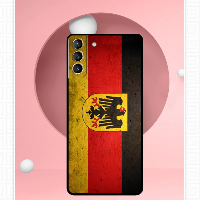 Germany Flag Banner Case For Samsung Galaxy S22 S23 S24 Ultra Note 20 10 S8 S9 S10 Plus S21 S20 FE Soft Cover