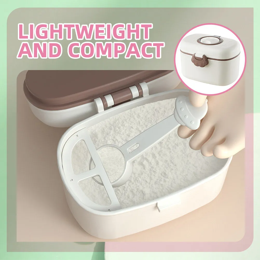 

1Set Baby Formula Dispenser Portable Milk Powder Storage Container Leak Proof Compact Travel Food Box Formula Container