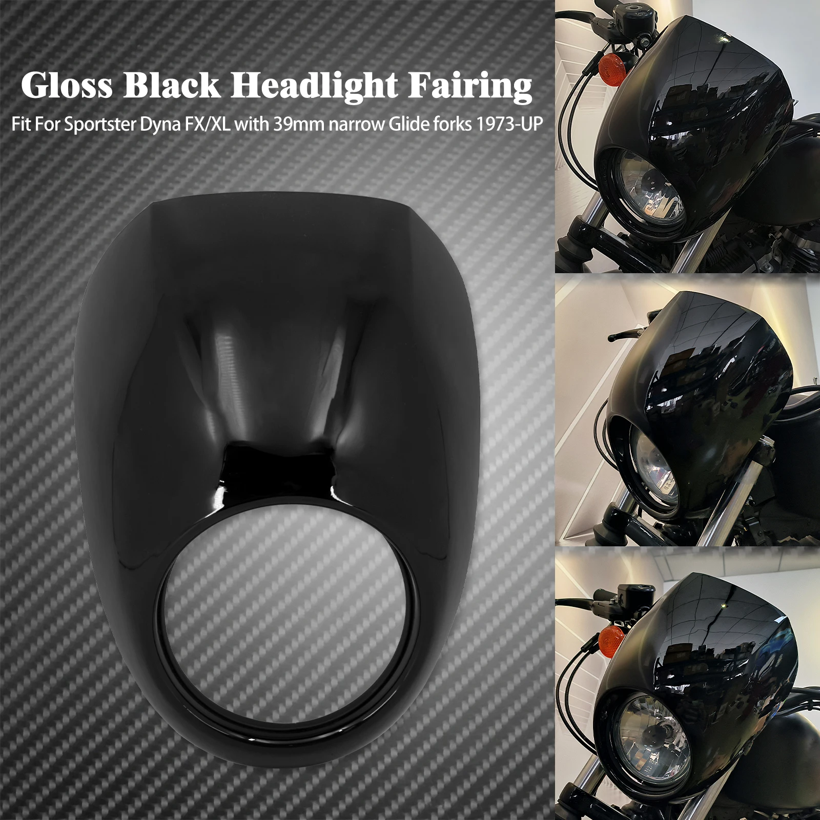 Motorrad Scheinwerfer Verkleidung Abdeckung Front Gugel Gabel 39mm Mount Kits Für Harley Sportster XL 883 1200 Dyna Low Rider FXDF 1973-UP