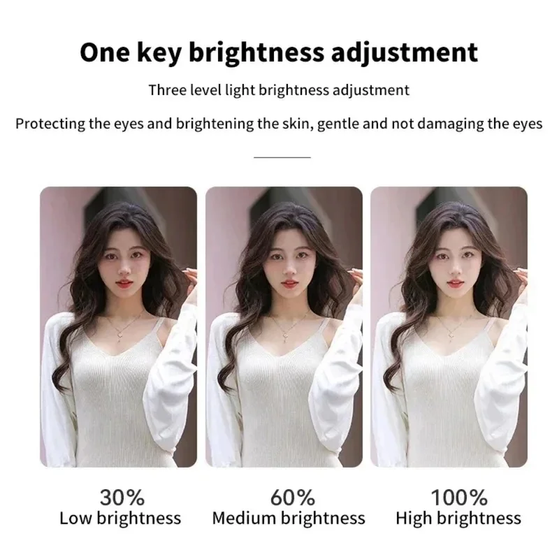1-4pcs LED Selfie Ring Fill Light Cell Phone Third Gear Fill Light USB Charge Portable Beauty Flash Photo Beauty Light Live view 6