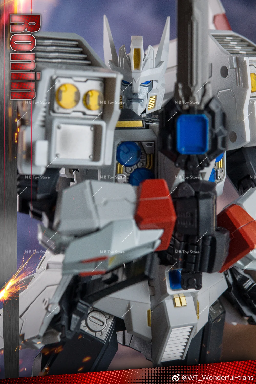 Robot Ronin Robot-actiefiguur, speelgoed met doos, prachtige transformatie, Trans WT01, WT-01, wit, meesterwerk