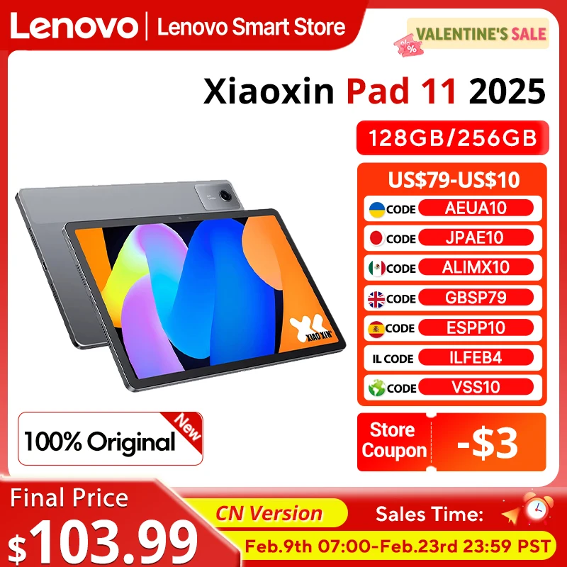 Original Lenovo Xiaoxin Pad 11 2025 Tablet  11" 2.5K Screen MediaTek Dimensity 6300  CN Version7040mAh WIFI Android Tab PC Pad