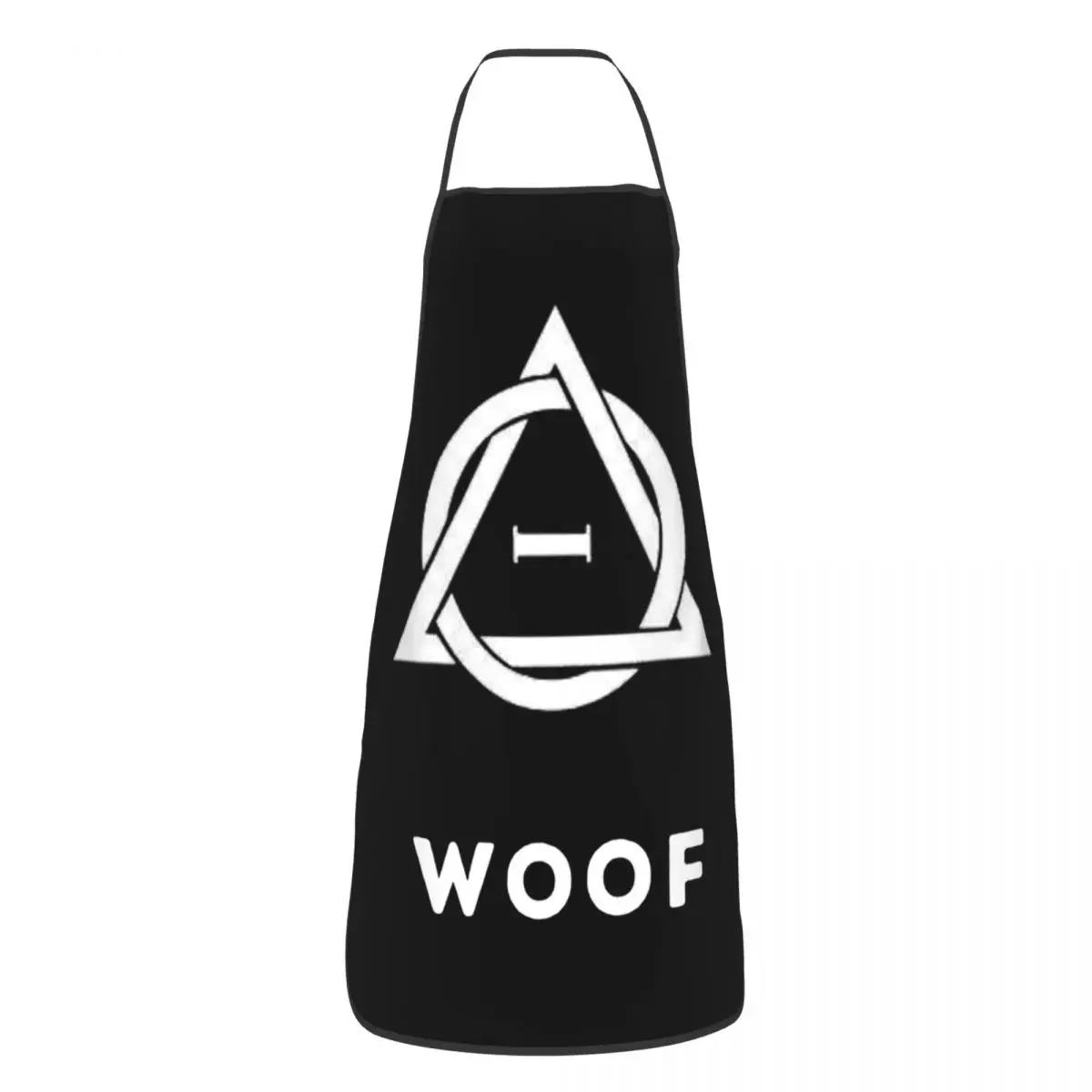 Woof! Therian Therianthropy Symbol Aprons Chef Cooking Tablier Sleeveless Bib Kitchen Cleaning Pinafore for Women Men Painting