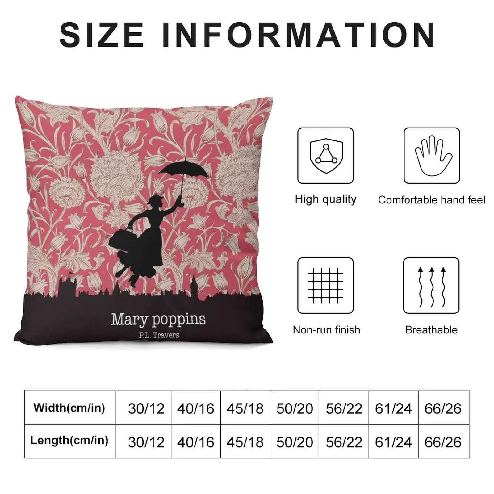 Mary Poppins Throw Pillow ornamental pillows christmas decorations 2025 Christmas Covers pillow