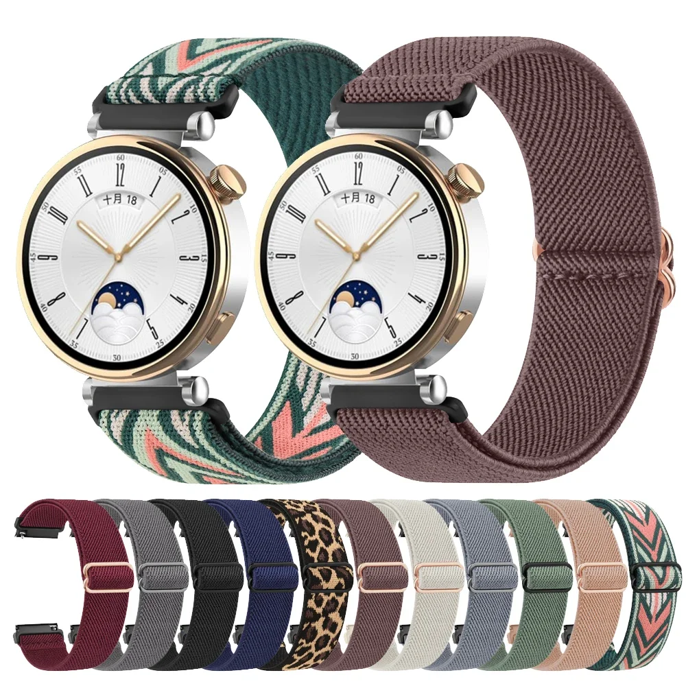 

18mm Nylon Elastic Band For Huawei Watch GT 5 4 41mm Strap Sport Bracelet Wristband For Huawei Watch GT 5 Pro 42mm Watchband