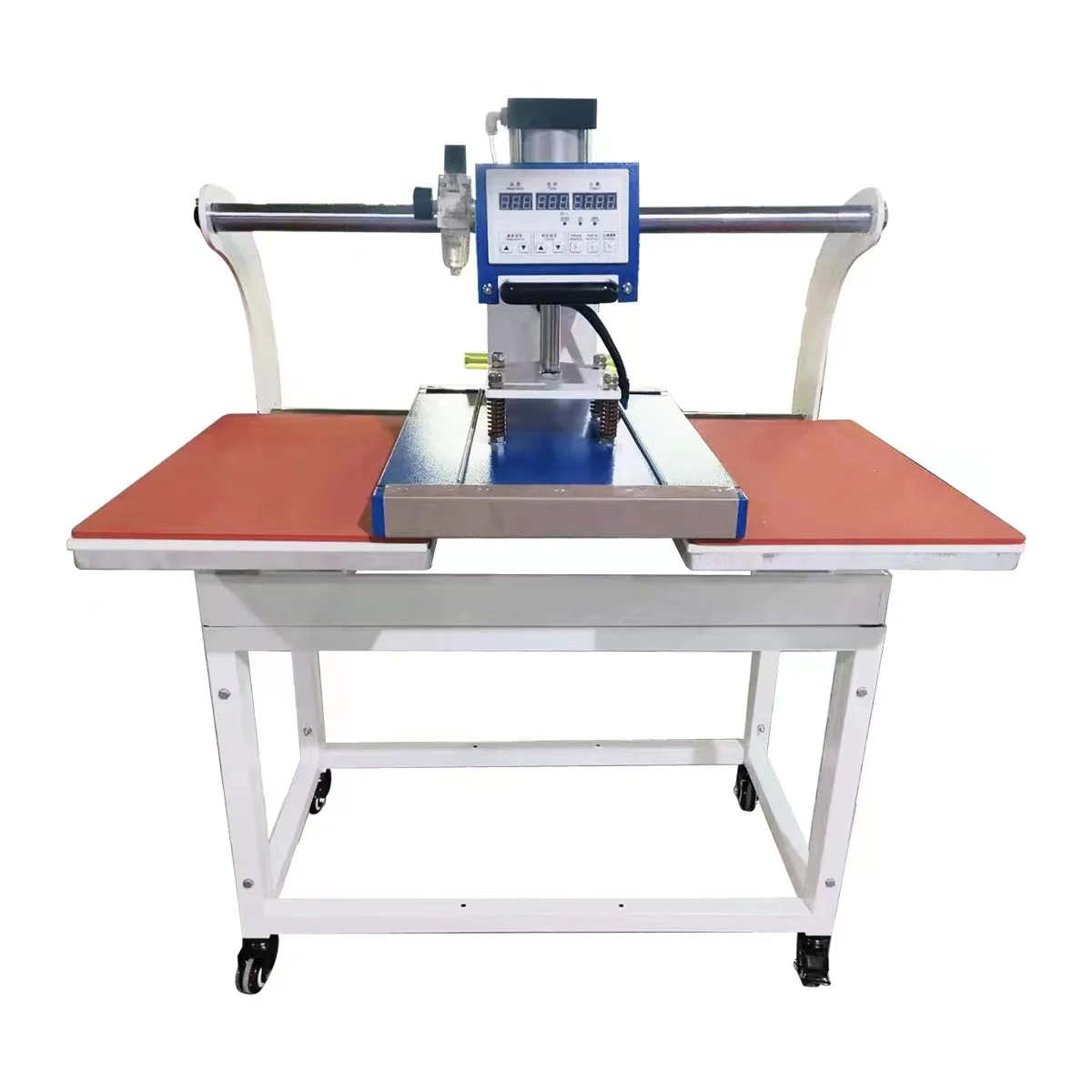 Hot Selling New 60 X 40 cm Pneumatic Dual Heating 24''x 16'' Semi-Automatic Flatbed Sublimation Heat Press Machine Electric