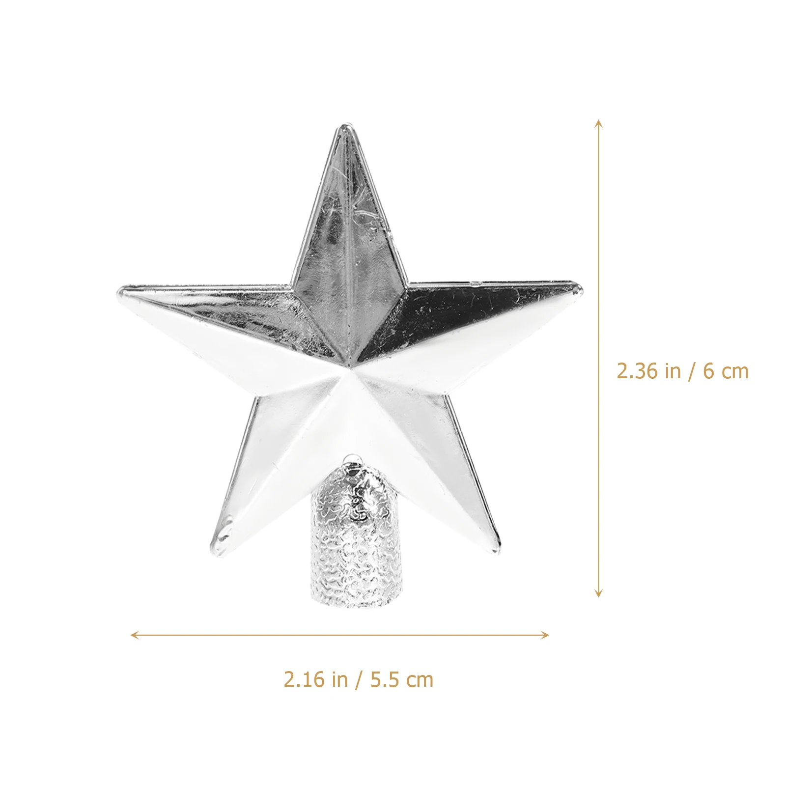 

20pcs Christmas Topper Star Decorations Holiday Festival Ornaments Xmas Tree Decor Tree Star Ornament Lovely Ambient Enhancement