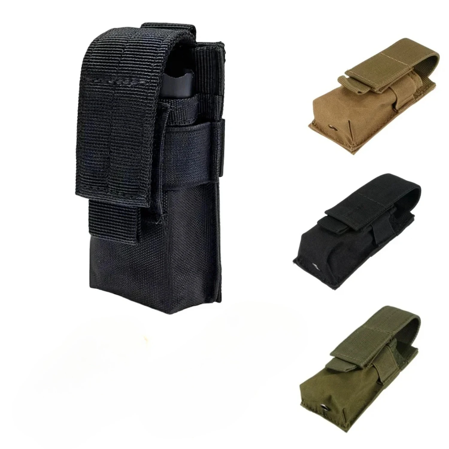 

1pc Flashlight Pouch, Outdoor Tactical Holster for Flashlight Airsoft CS Game Gear Accessory
