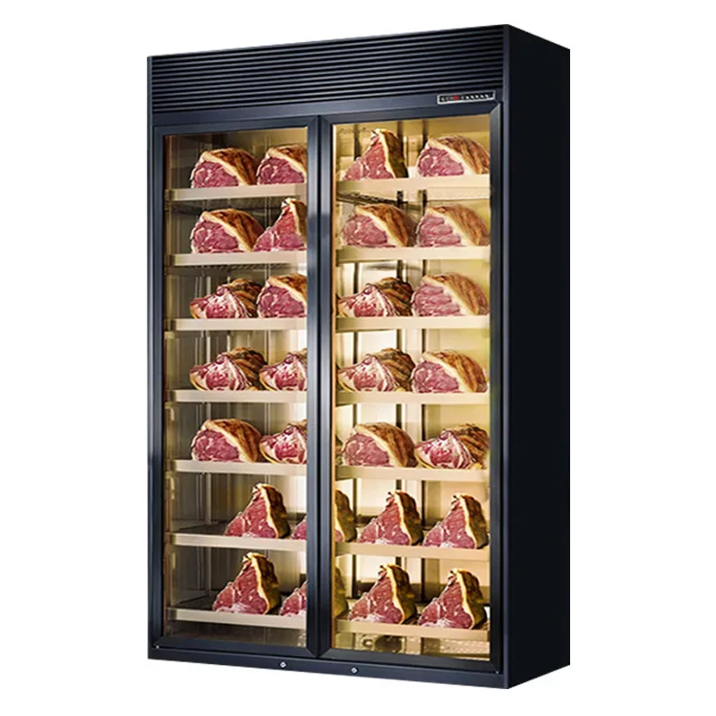 Dry and wet ripening cabinet, commercial beef display multi-functional fresh-keeping chilled and refrigerated ripening