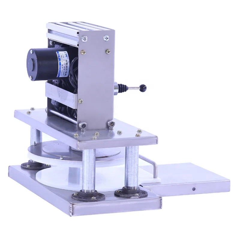 Portable Mini Electric Press Dough Cake Machine Commercial Semi-auto Press Flatbread Machine Desk Type Pastry Press Machine