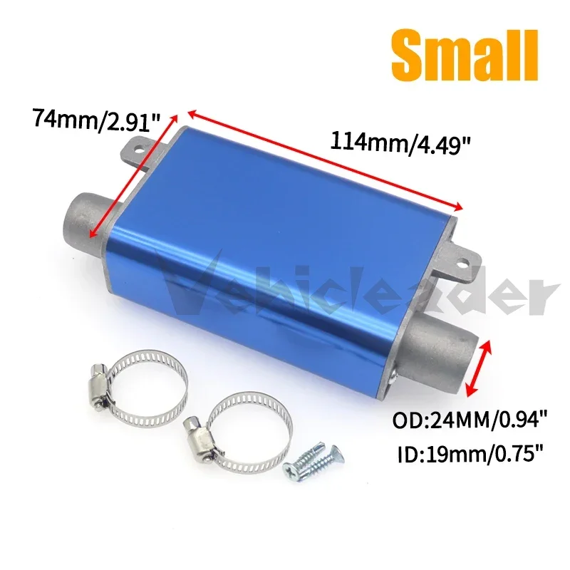 Webasto Eberspacher용 스몰 사이즈 머플러 소음기, 업그레이드 클램프 브래킷, 자동차 에어 디젤 주차 히터 배기 파이프, 24mm