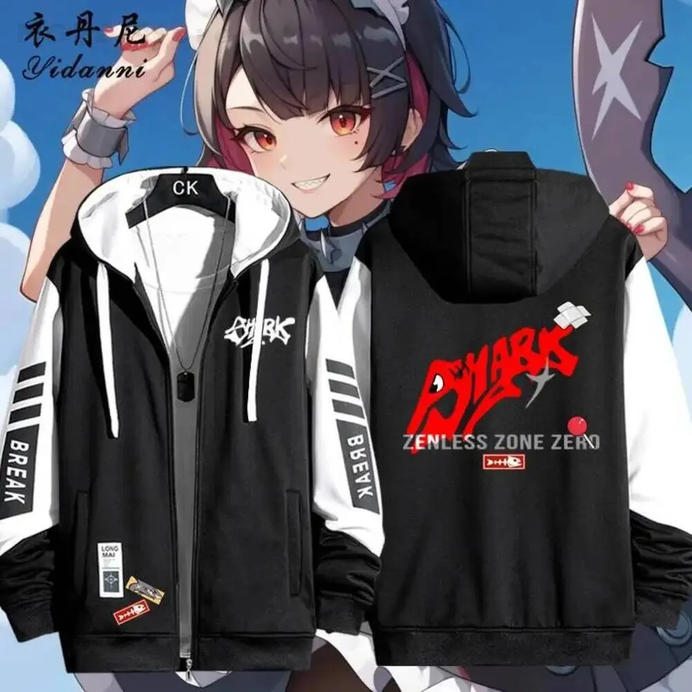 

New Zenless Zone Zero Ellen Joe Costum Long Sleeve Print Jacket Zipper Hoodie Women Men FashionHooded CostumesCouple Jacket
