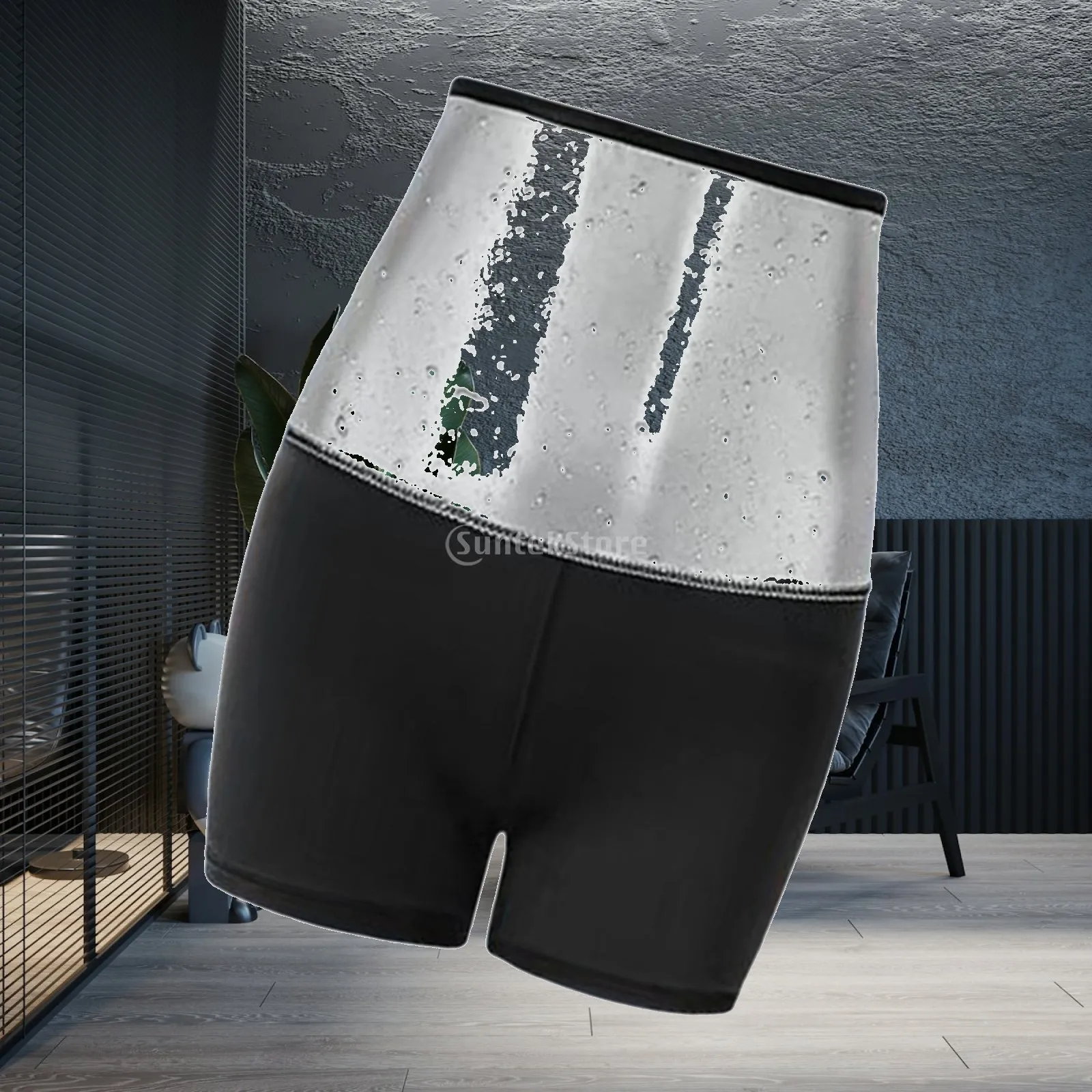 Women Sauna Sweat Pants Waist Trimmer Thighs Fat Burner Exercise Leggings