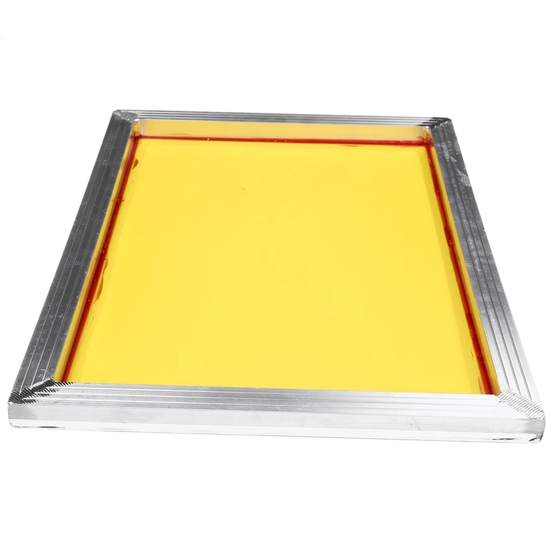 2025 New 1Pc 120T Mesh Reusable Aluminum Silk Screen Printing Frame 27X39cm With 300Tpi Yellow Mesh For Making Stencil