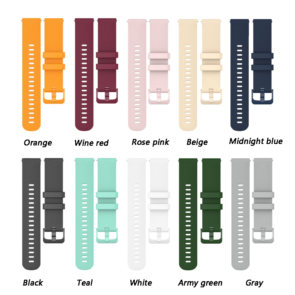 For Garmin Vivomove Sport/Style/Luxe/Trend Watchband Smart Watch Replacement Silicone Band Straps Bracelet Accessories Correa