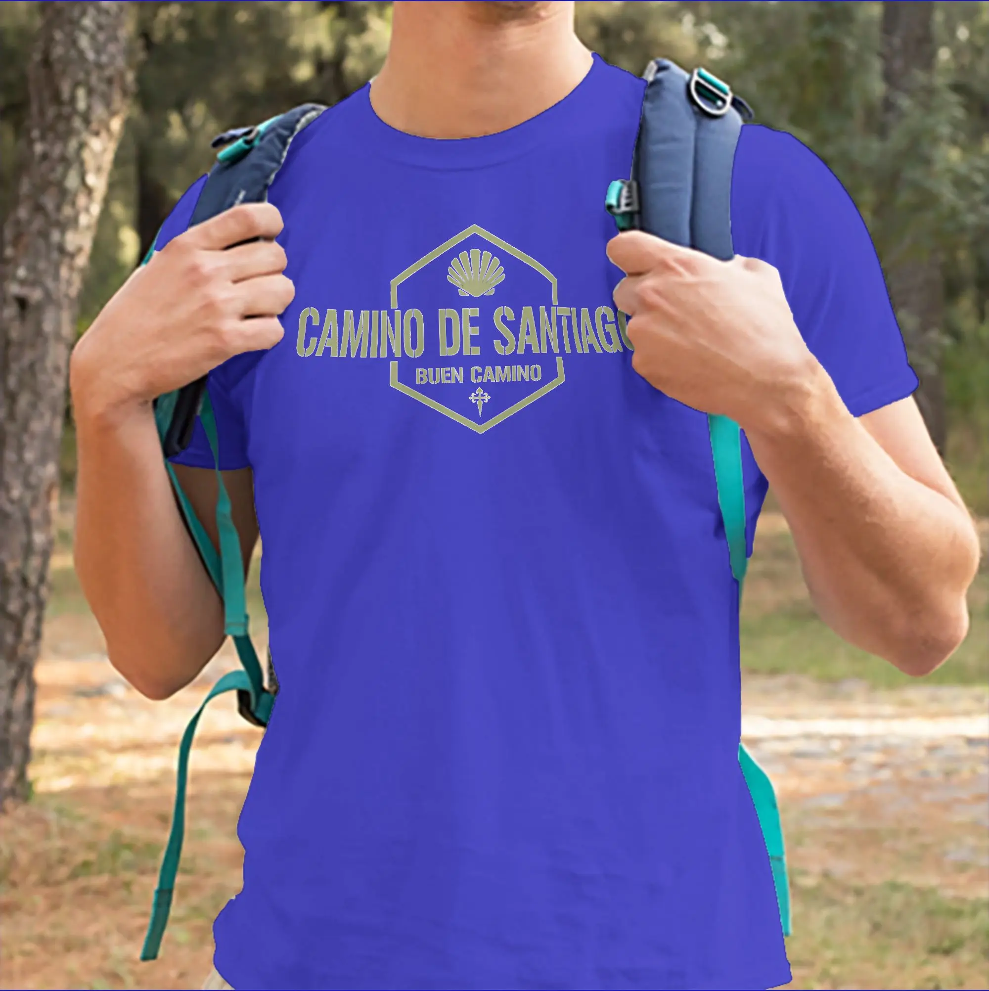 Men Women T-Shirt Camino De Santiago Buen Camino Leisure 100% Cotton Tees Short Sleeve  T Shirts Round Neck Clothes Summer
