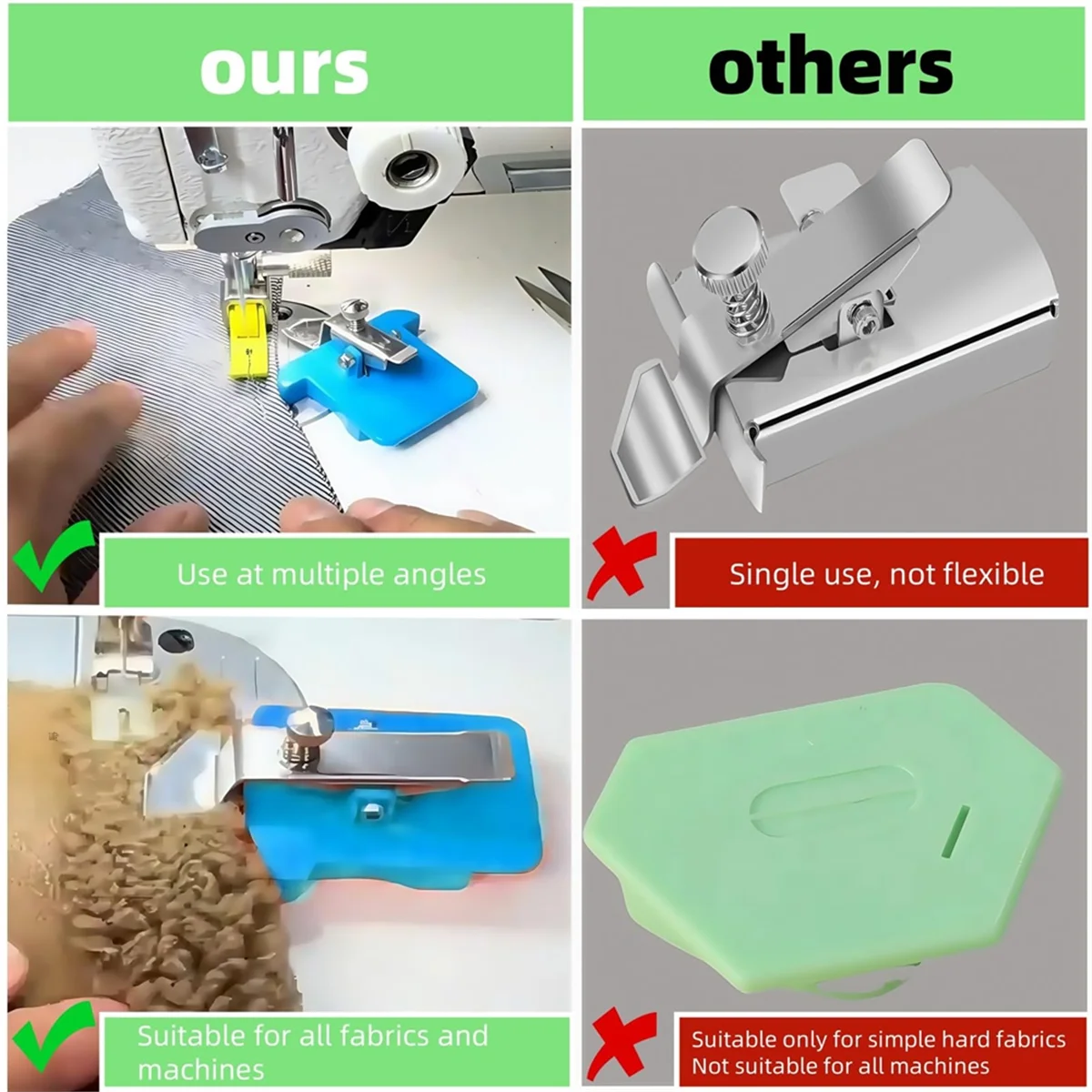 AA98 Magnetic Seam Guide for Sewing Machine, 2pc Magnetic Seam Guide with Clip, Sewing Machine Universal Accessories Blue