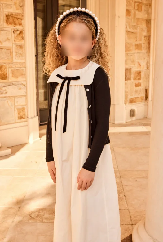 

Customizable Elegant Sleeveless Flower Girl Dress For Formal Party Communion Dress Wedding Ceremonies Formal Receptions Parties