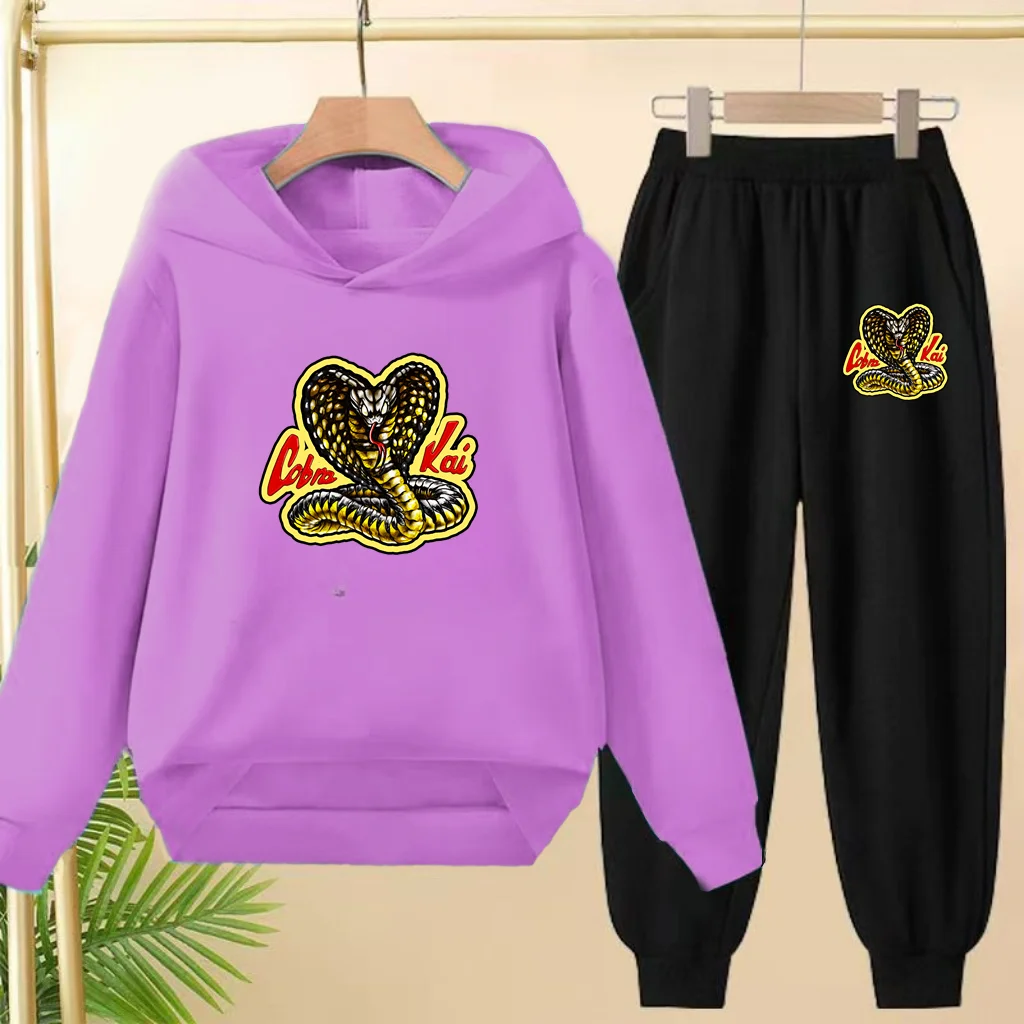 

Boy Girl Cartoon Animal print Coat + Pants Casual Sports Set 3-12Yrs Children brand Soft and comfortable Sweatshirt Hoodie suits