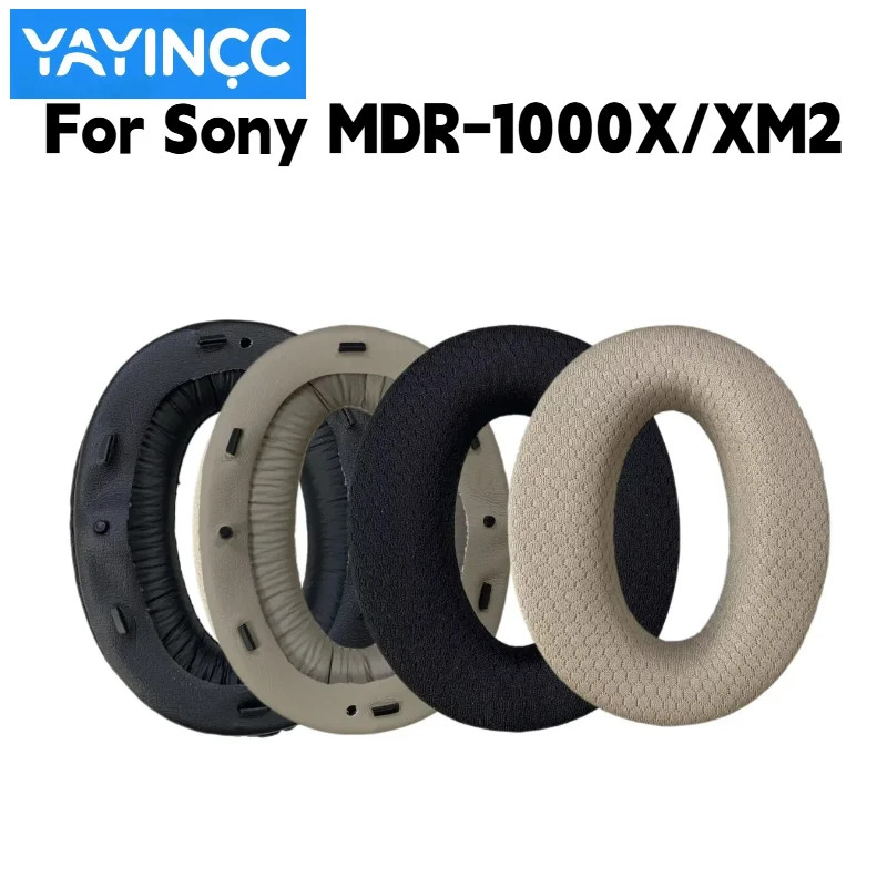 Atmungsaktive Ersatz-Ohrpolster aus Netzstoff für Sony MDR-1000X/WH-1000XM2 Kopfhörer, Reparaturteile, kein Haarausfall. – Detail 1