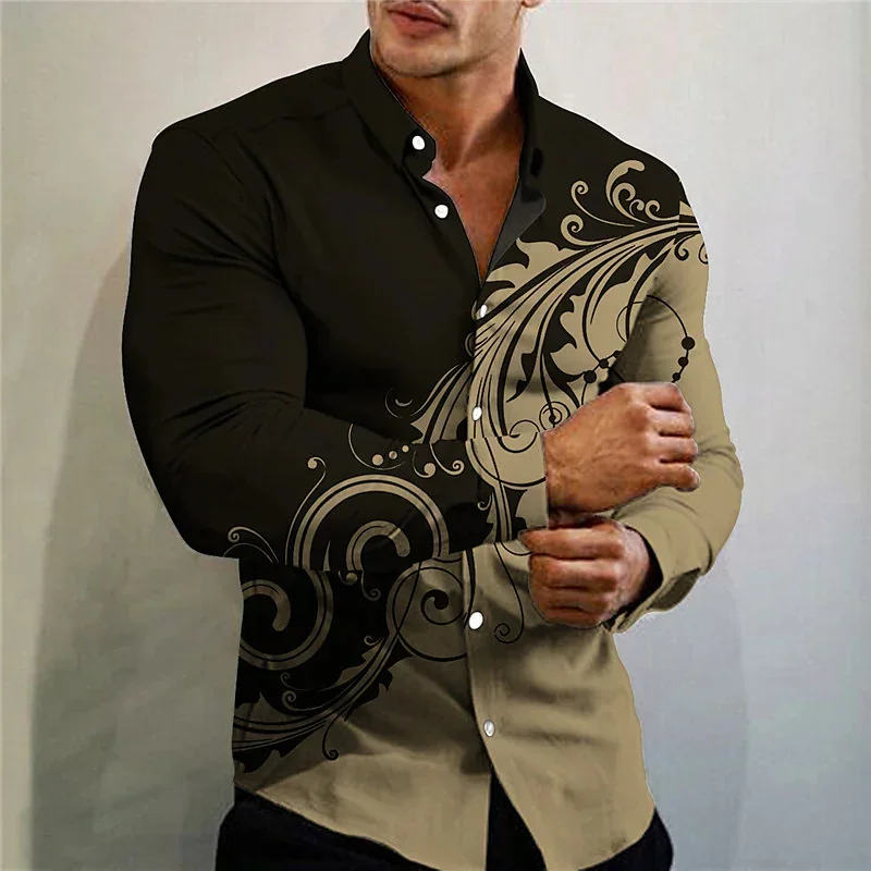 Men's suit shirt top new slim fit outdoor soft and comfortable fabric plus size 2023