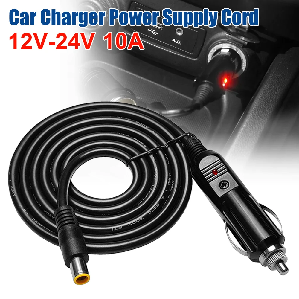1.5M 16AWG DC7909 Male Connector Cigarette Lighter Plug Cable 12V - 24V Vehicle Bluetooth Speaker Cable For Car Power Cable