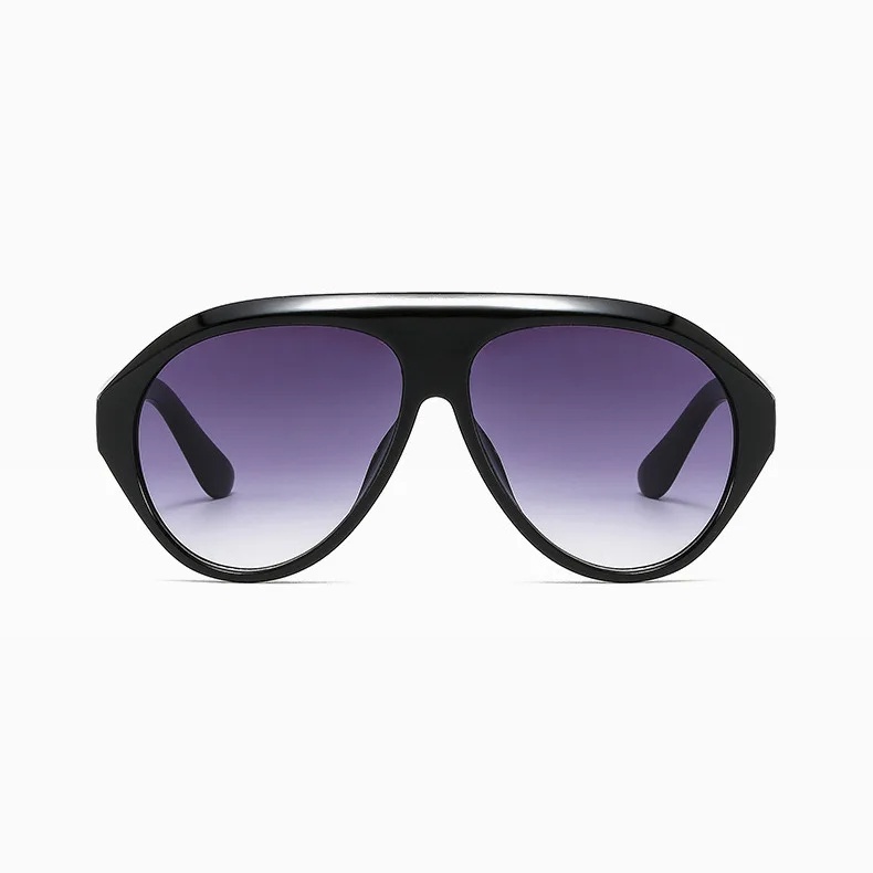 Übergroße Pilot Sonnenbrille Frau Luxus Marke Vintage Ein Stück Sonnenbrille Für Dame Beliebte Großen Rahmen Shades Brillen UV400 – Detail 9