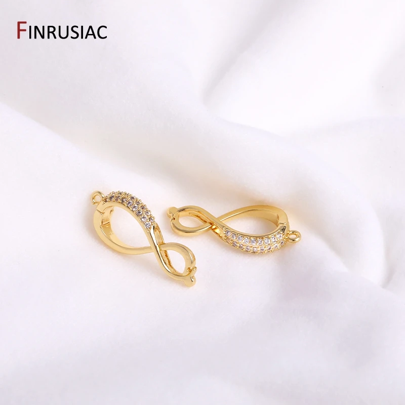 

18K Gold Plated Brass Zircon Pearl Clasps For Jewelry Making, Exquisite Bracelet Nacklace Connectors For Jewelry Making Supplies