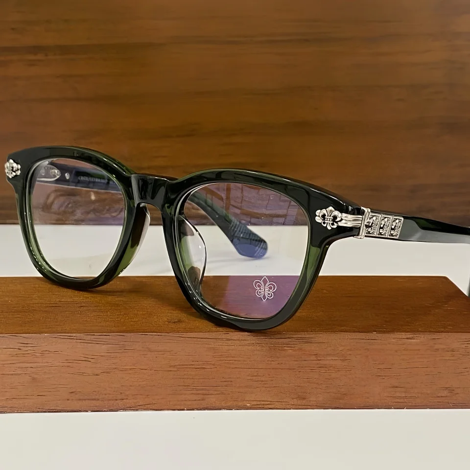 Women's High Quality Circular Acetate Eyeglasses Frame Fashionable and Popular Men's Optical Reading Prescription Myopia Glasses