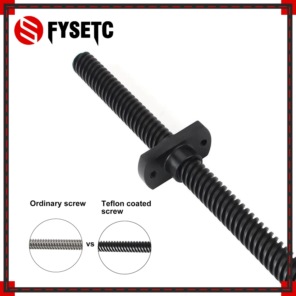 

3D Printer T8 PTFE Teflonto Lead Screw With POM Nut 2mm/8mm For Ender3 Ender3 pro Ender3 V2 Ender5 Sidewinder VORON 3D Printer