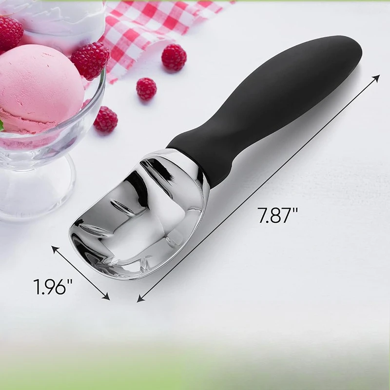 Plastic Handle Round Ice Cream Scoop Multi Function Fruit Melon Baller Spoon Household Dessert Scooper For Ice Cream Sorbet
