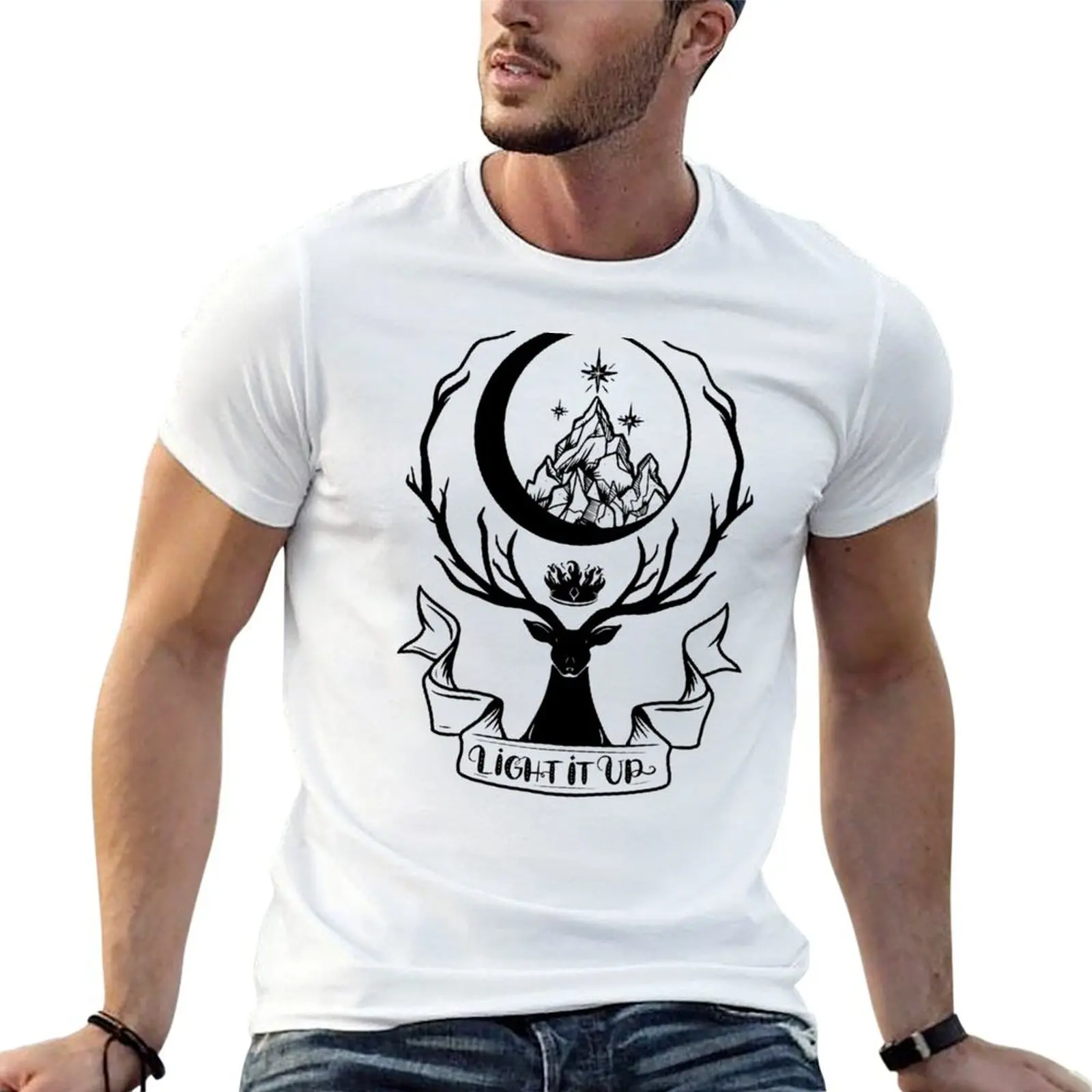 Camiseta Light it up Danika, camiseta de anime, camiseta para hombre, camiseta de algodón, paquete de camisetas
