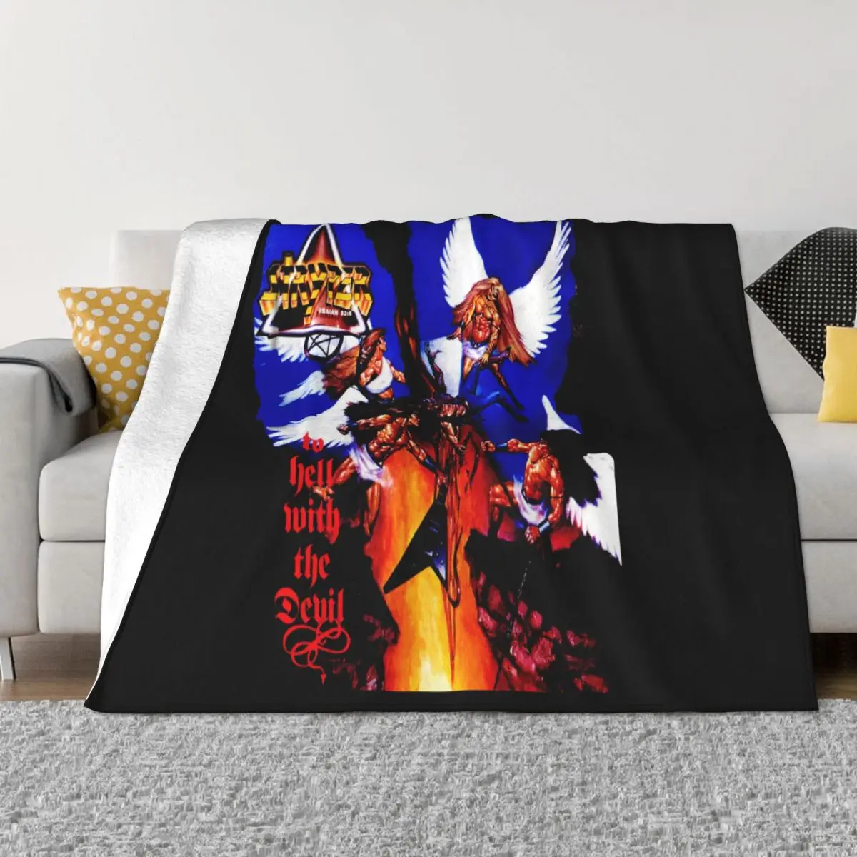 Stryper To Hell With The Devil Plush Bedroom Couple Blankets Custom Blanket Personalized Throw Blanket