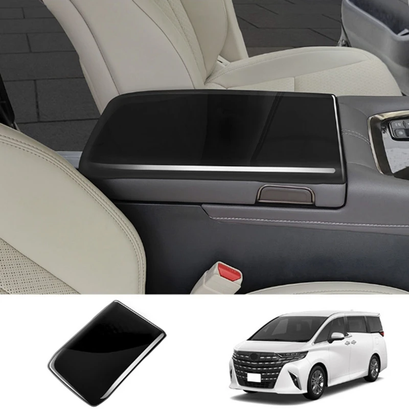 1 PCS Car Stowing Tidying Armrest Box Panel Trim Cover ABS Interior Accessories For Toyota Alphard/Vellfire 40 Series 2023+