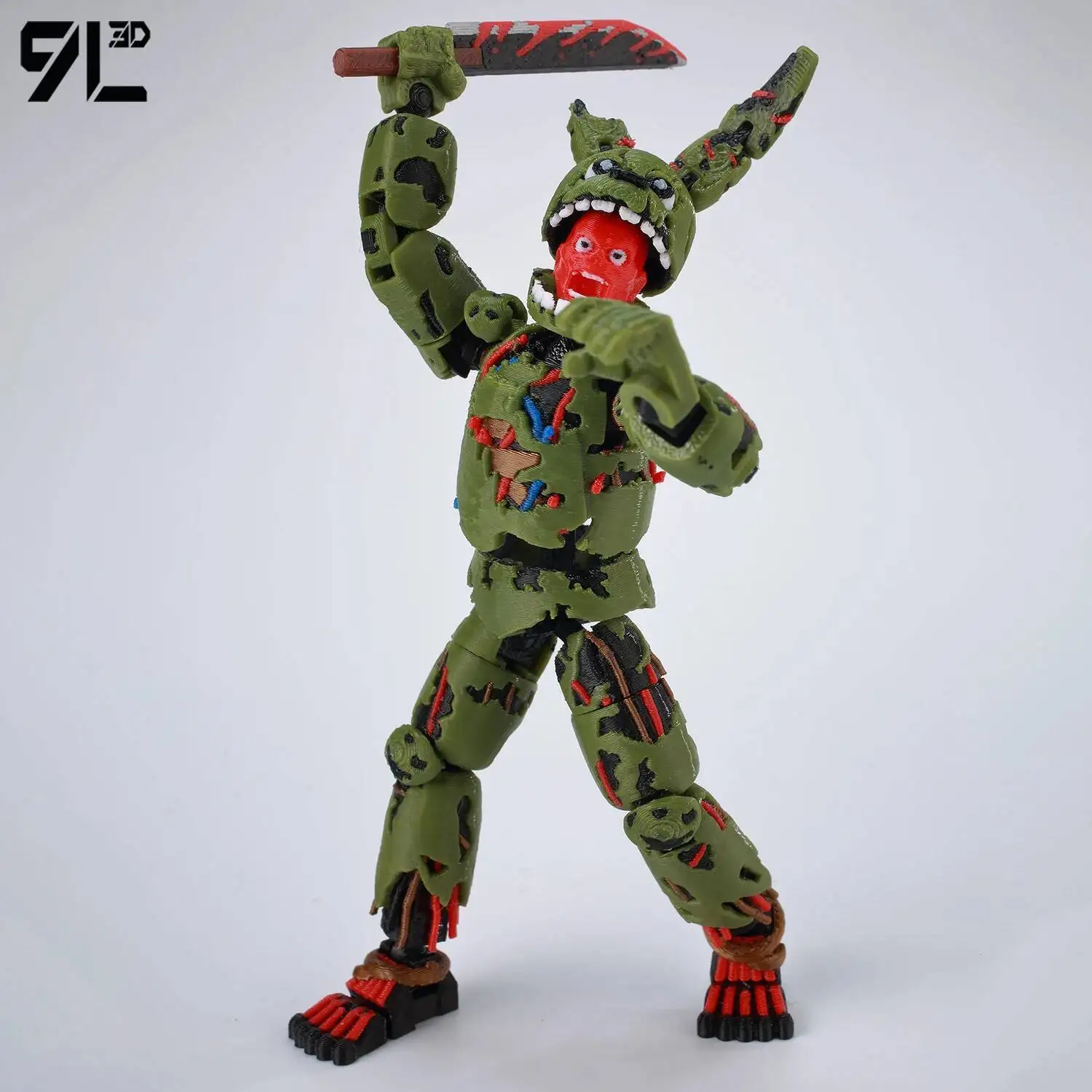 9L3D Dummy13 Lucky13 Bären-Actionfigur Spielzeug Vollbewegliches Anime-Modell Stressabbau Desktop-Dekoration, Horror-Spiel Sammlerstück – Detail 19