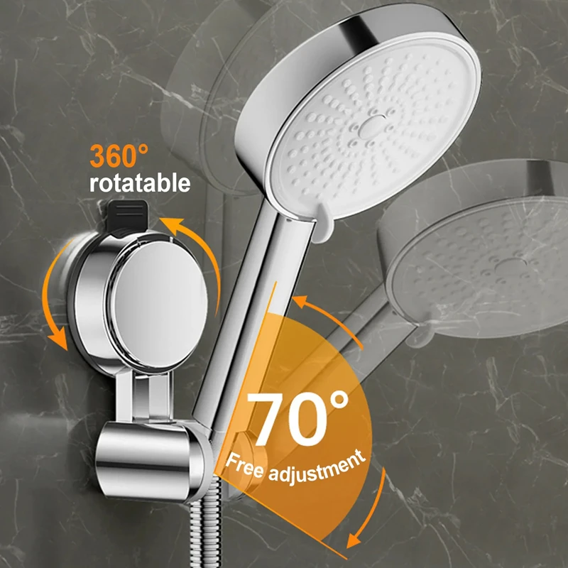 Xiaomi New Unique Horizontal Setting Suction Cup Handheld Shower Head Holder Large Shower Head Supports Relocatable Wall Mounted