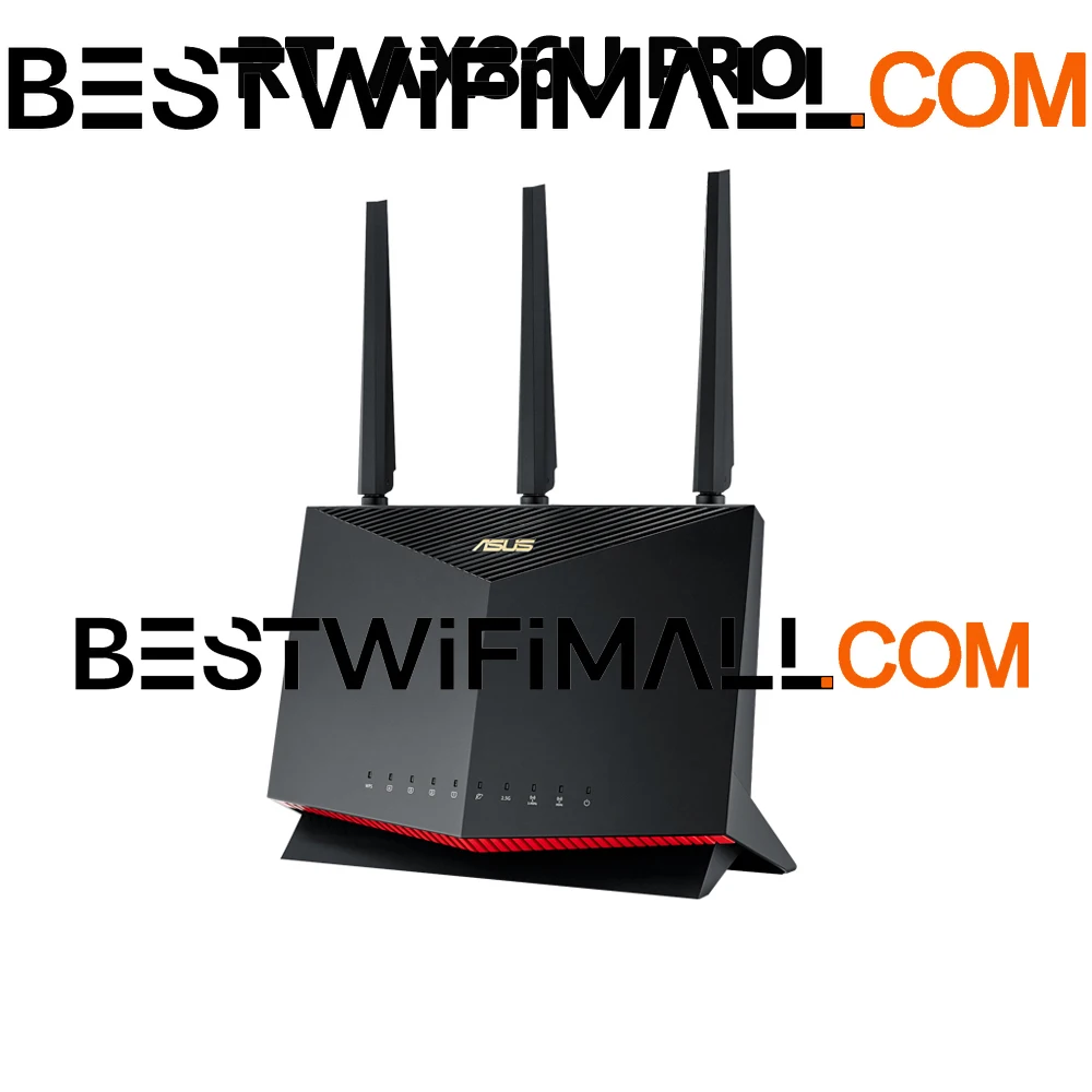 

ASUS RT-AX86U PRO AX5700 WiFi 6 AiMesh WiFi Gaming Router Dual Band 802.11AX Game Mode MU-MIMO OFDMA 2.4GHz 3x3 5GHz 4x4