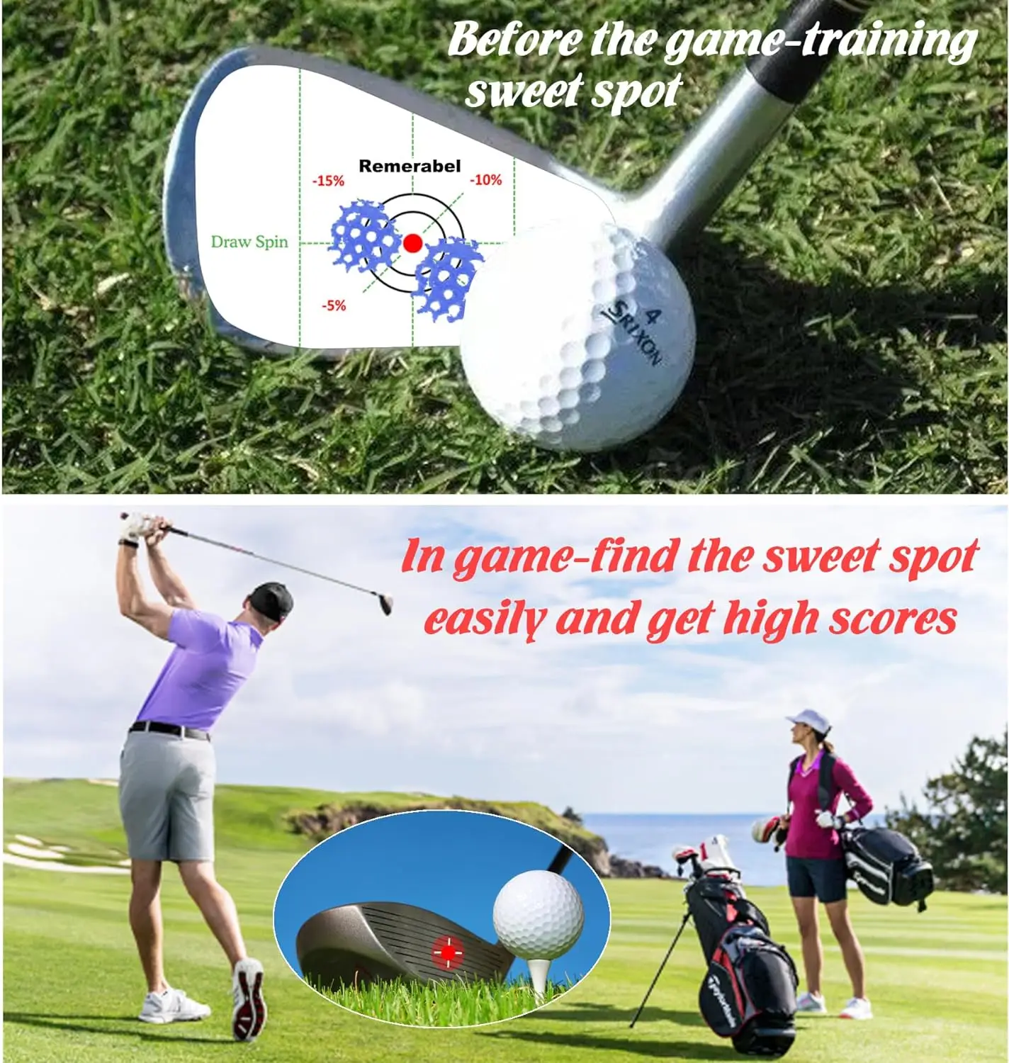 Golf Driver Blue Impact Tape Set Labels 150Pcs Self Teaching and Consistency Analysis Training Aids Target Stickers