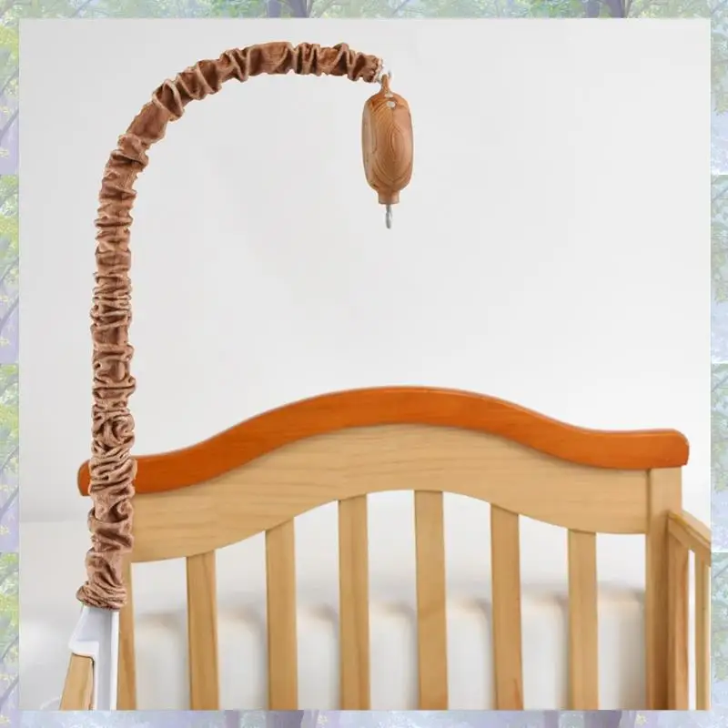 جديد وصول جرس السرير حامل تقليد الخشب الحبوب إطار غطاء من القماش تقليد الخشب الحبوب السرير جرس قلادة الخشب الحبوب صندوق تشغيل الموسيقى