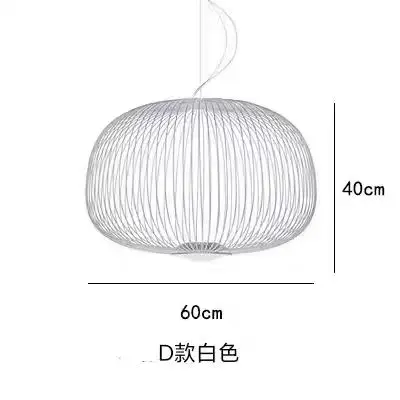 Italiaanse Hanglamp Minimalistische Vogelkooi Hanglamp Designer Foscarini Spaken 1/2 Licht Indoor Home Decor Trapverlichting