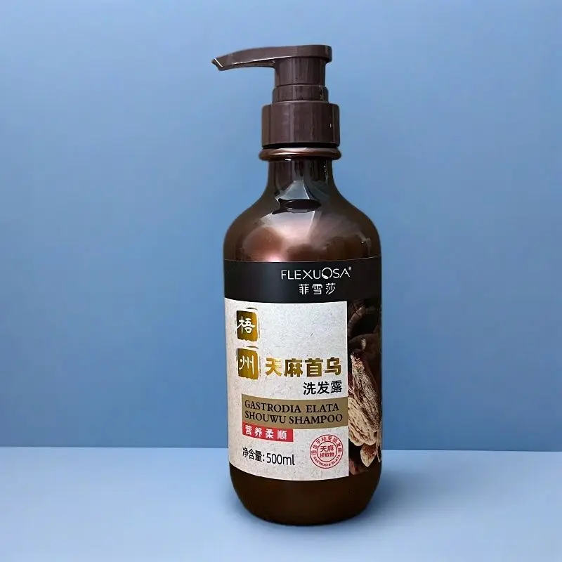 

Шампунь He Shou Wu Gastrodia 500 мл против перхоти, облегчение зуда, питательный травяной уход ​