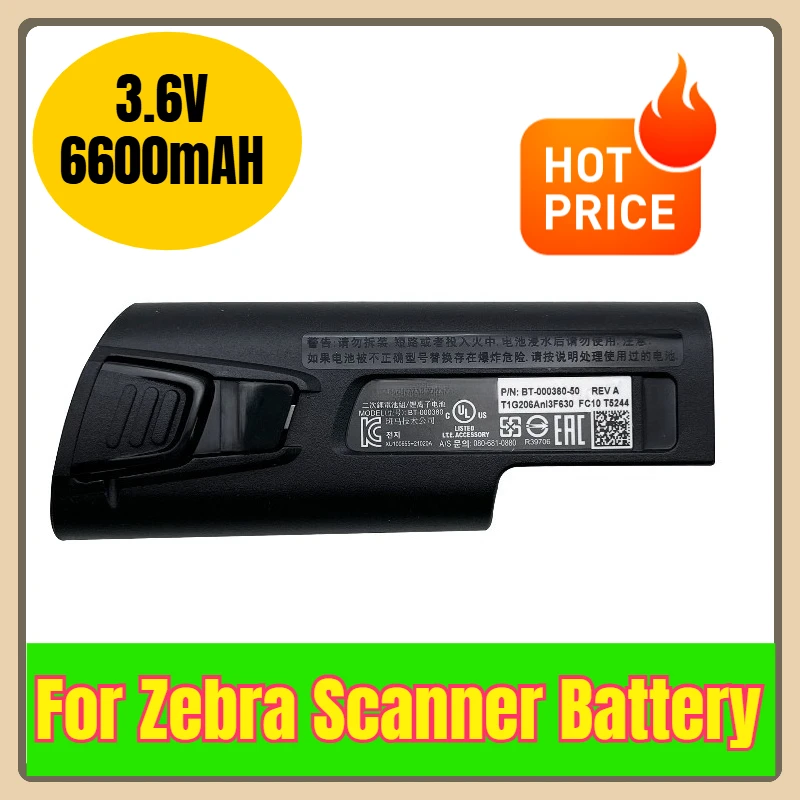 

3.6V 6600mAH Battery for Zebra Scanner
